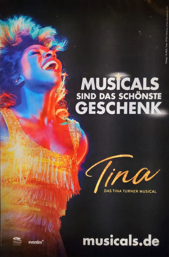 Aufnahme eines Werbeplakats des Tina Turner Musicals